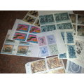 ITALY-50 ASSORTED BLOCKS OF FOUR-FINE UM,GOOD FACE AND CV LOT