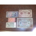 NICE COLLECTION ASSORTED BANKNOTES,SOME OLD-UNCIRCULATED,FINE,VF AND FEW POOR-NOT CHECKED