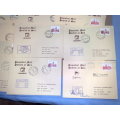 RSA-SET OF 18 PAQUEBOT COVERS,DIFF. CANCELS,RUBBER STAMPS SHIPS-PHOTO INCLUDED OF EACH SHIP