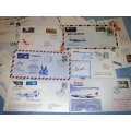 RSA-45 ASSORTED FLIGHT COVERS,MANY ILLUSTRATED,SOME DUPLICATIONS-PAY FOR 40-FIVE ARE FREE