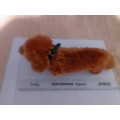 STEIFF MINIATURE DASCHUND-NO.4140/17-PRE OWNED,EXCELLENT CONDITION,VERY COLLECTIBLE-30 CM LONG