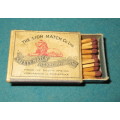 Lion Match Box with matches slightly used