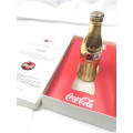 Coca Cola Colectors French World Cup Gold Bottle 1998