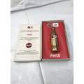 Coca Cola Colectors French World Cup Gold Bottle 1998