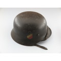 Orginal WW2 M35 "Quist" double decal Luftwaffe Helmet
