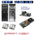 !! HP Z620 - INTEL 12 CORES, 24 THREADS GAMING / WORKSTATION !!