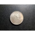 1966 South African Silver English One Rand Coin