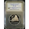 ***2014 - SA SILVER PROOF R1  - PROTEA SERIES - NELSON MANDELA - SANGS GRADED PF69  ***