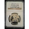 *** 2008 - SA SILVER PROOF R1  - PROTEA SERIES - GANDHI- NGC GRADED PF69 UC  **