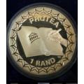 *** 1996 - SA SILVER PROOF R1 PROTEA SERIES - CONSTITUTION - AS PER IMAGES***
