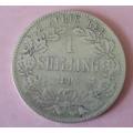 1894 - ZAR 1 SHILLINGS SILVER- AS PER IMAGES