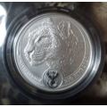 *** 2020 - SA BIG FIVE LEOPARD - ONE OUNCE FINE SILVER - SEALED AS FROM SA MINT ***