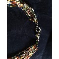 African multi strand twisted necklace