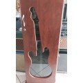 50 DVD Guitar Themed Rack - Wooden
