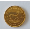 1/10th KrugerRand #1989# Free Shipping