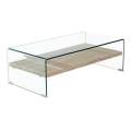 IVY 120X60CM 12MM TEMPERED GLASS COFFEE TABLE