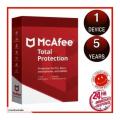 McAfee Antivirus Total Protection 2021 5 years 1 devices
