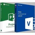 Microsoft Visio/Project 2019 Professional Key Visio 2019 l(BUNDLE)