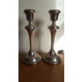2 x Massive 1961 Birmingham B@Co Solid Silver Candle Holders (Total weight 1450g - Value R10885.6 +)