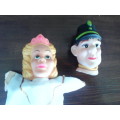 Circa 1950's Rare Handheld Puppets