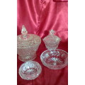 West German Lead Crystal  Dressing Table Set (ABSOLUTE MINT CONDITION)