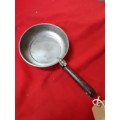 Vintage Copper Frying Pan With Wooden Handle @ Latch