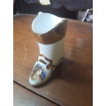 Vintage Handpainted Ceramic Shoe Vase (Marked @ Numbered)