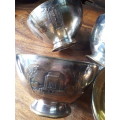 4 x 1838 - 1938 Gold Plated Voortrekker Aandenking Bowls