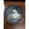 Vintage Framed Print Of A Lady By Sir Thomas Lawrence 1769 - 1830