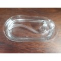Glass Bent Pipe With Glass Dish