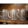 Set Of 6 Retro Stoney Ginger Beer Glass Mugs