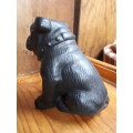 Black Ceramic Bulldog