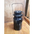 Vintage Enamel Farmhouse Coffee Flask (Original Handle @ Cup)