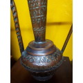 Stunning Highly Detailed Victorian Copper Water Jug