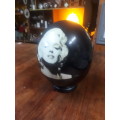 Mounted Marilyn Monroe Ostrich Egg