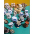 43 x Miniature Ceramic Owls