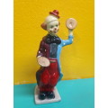 Stunning Highly Detailed Handpainted Ceramic Glazed Clown Figure