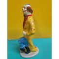 Stunning Highly Detailed Handpainted Ceramic Glazed Clown Figure