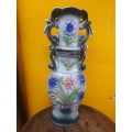 Vintage Handpainted Ceramic Glazed Vase
