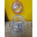Retro Crownford Made In Italy Glass Preserve Jar