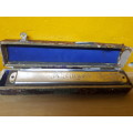 Circa 1920`s M. Hohner Rheingold Harmonica in Original Case