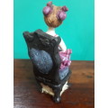 Stunning Handpainted Resin Figure of Young Girl on Chair