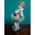 Detailed Handpainted Resin Figure Of Young Girl