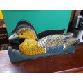 Wooden Handpainted Duck Themed Magazine Stand