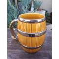 Vintage Barrel Shaped Wade England Beer Mug