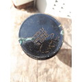 Vintage Israeli Tin Pitcher Handpainted