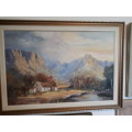 Talented And Popular SA Artist Vincent Olivier (1970 - ) Oil On Board Signed @ Dated 1994