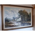 Talented Well Known SA Artist Vincent Olivier (1970 - ) Oil on Board Signed And Dated 1994