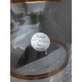 Retro JG Durand France Crystal Vase Handpainted In Gold