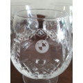 Stunning Set of 5 BMW Branded Crystal Brandy Glasses (Mint Condition)